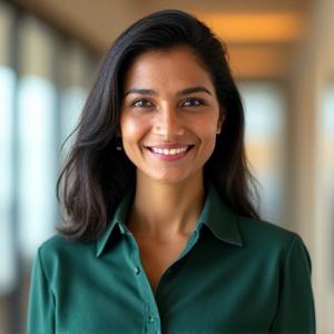 Portrait of Priyanka Reddy, Head of Operations at RideFlex India